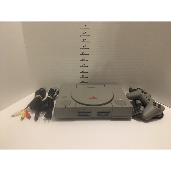 Vintage original Sony PlayStation PS1 composite A/V System 100% complete - Picture 1 of 5
